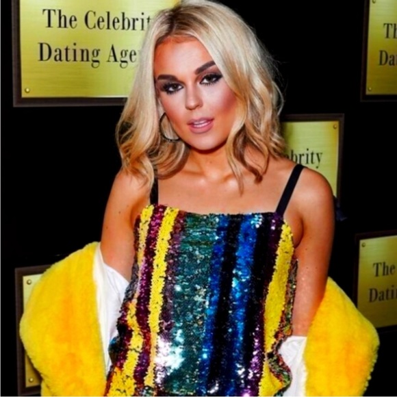 Zara Multicolored Sequin Striped Crop Top Size Small NWT - Picture 6 of 10